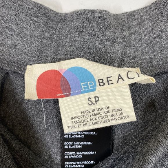 Free People Beach Womens Waterfall Harem Pants Size Small Gray Charcoal Draped - Picture 8 of 11